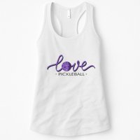 Wo Love Pickleball Pickleball Women's Racerback Tank