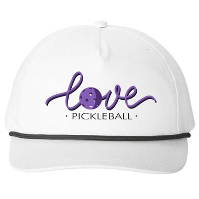 Wo Love Pickleball Pickleball Snapback Five-Panel Rope Hat