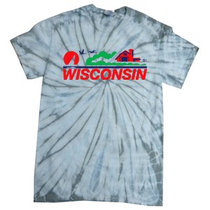 Wisconsin License Plate Tie-Dye T-Shirt