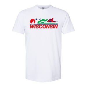 Wisconsin License Plate Softstyle CVC T-Shirt