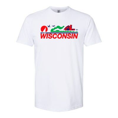 Wisconsin License Plate Softstyle CVC T-Shirt