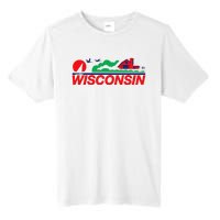 Wisconsin License Plate Tall Fusion ChromaSoft Performance T-Shirt