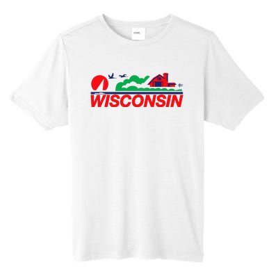 Wisconsin License Plate Tall Fusion ChromaSoft Performance T-Shirt