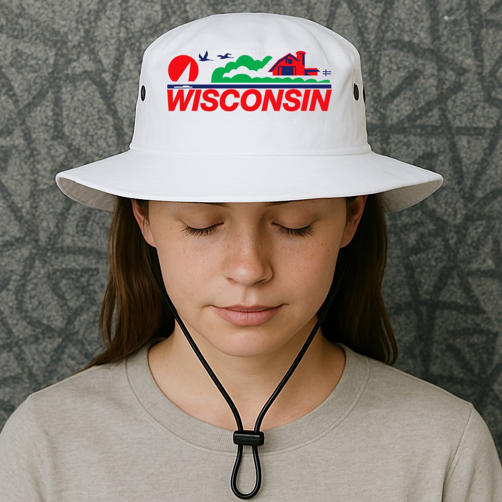 Wisconsin License Plate Bucket Hat