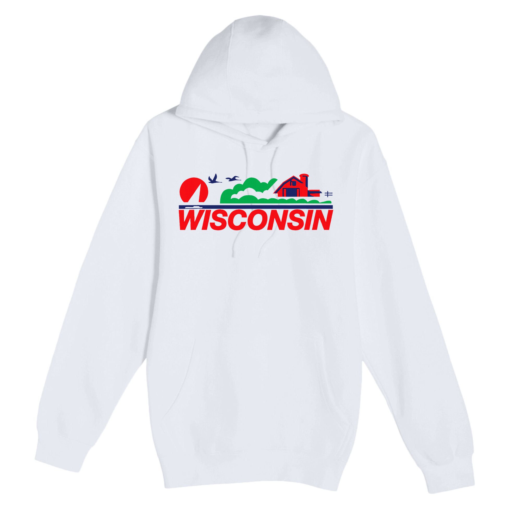 Wisconsin License Plate Premium Pullover Hoodie
