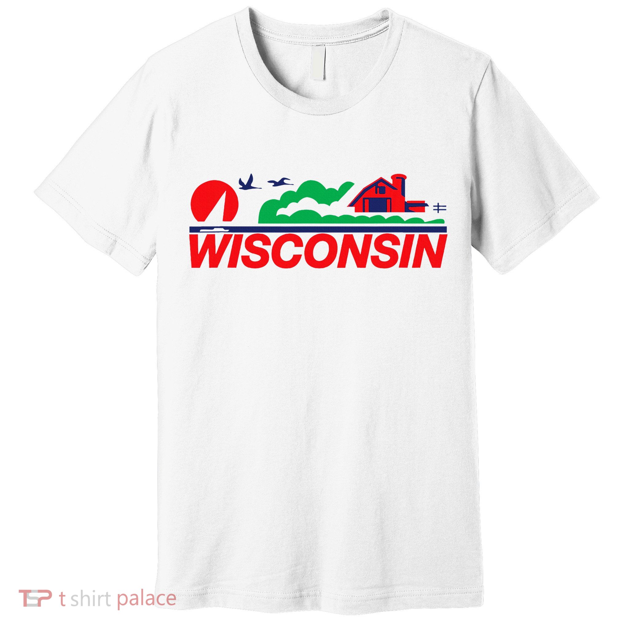 Wisconsin License Plate Premium T-Shirt
