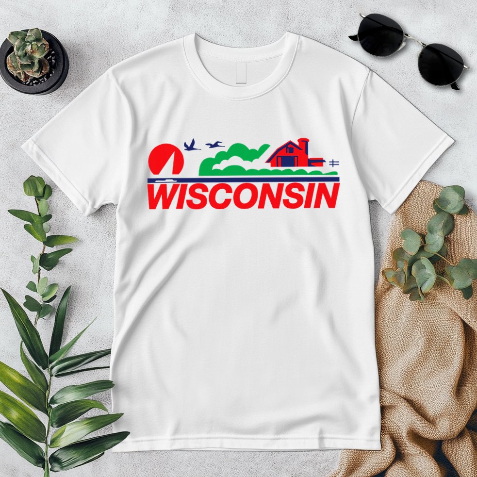 Wisconsin License Plate Premium T-Shirt