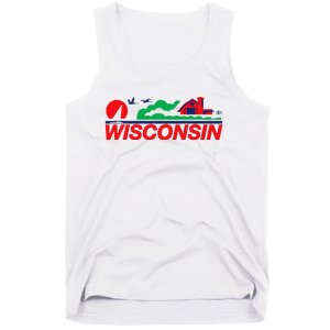 Wisconsin License Plate Tank Top