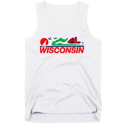 Wisconsin License Plate Tank Top