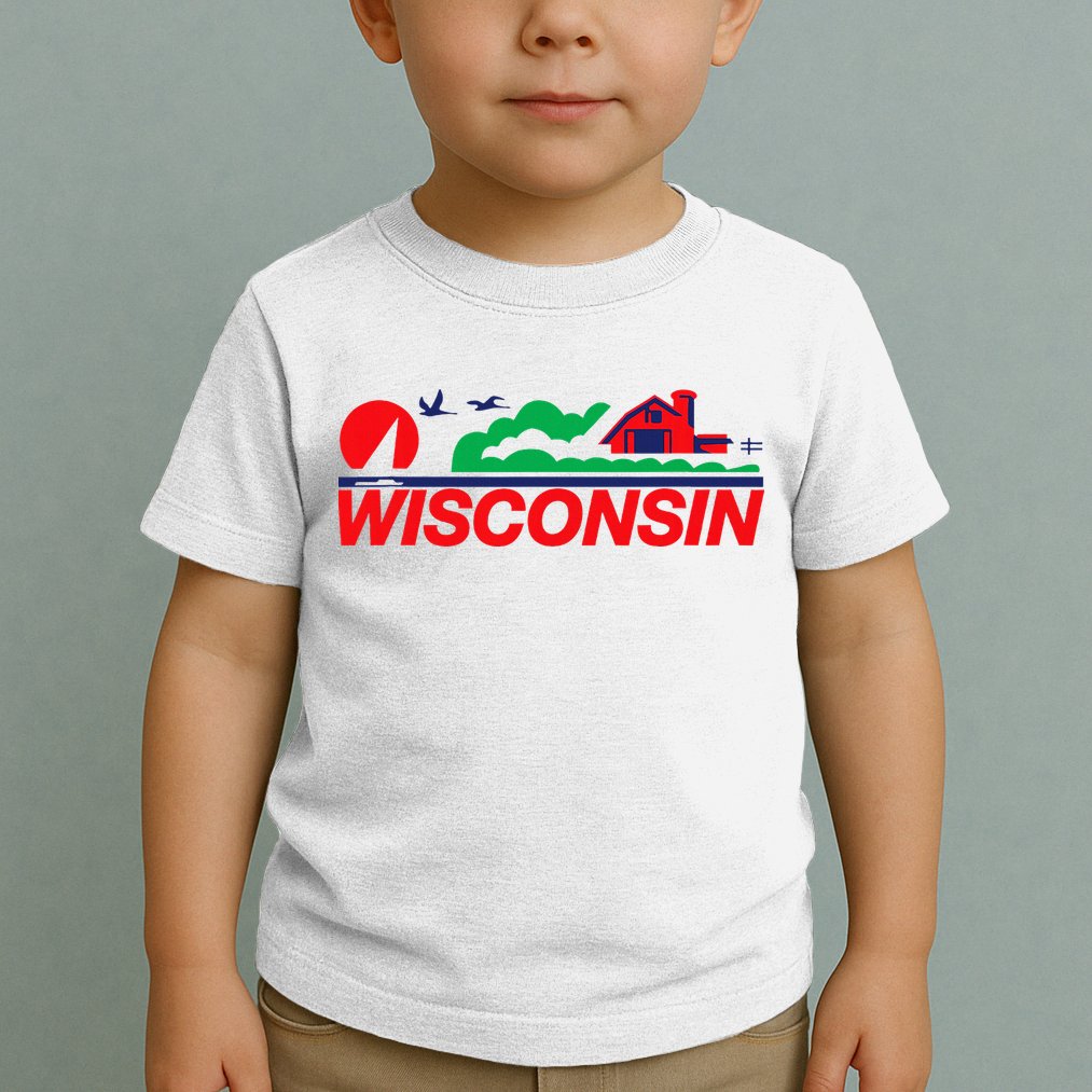 Wisconsin License Plate Toddler T-Shirt