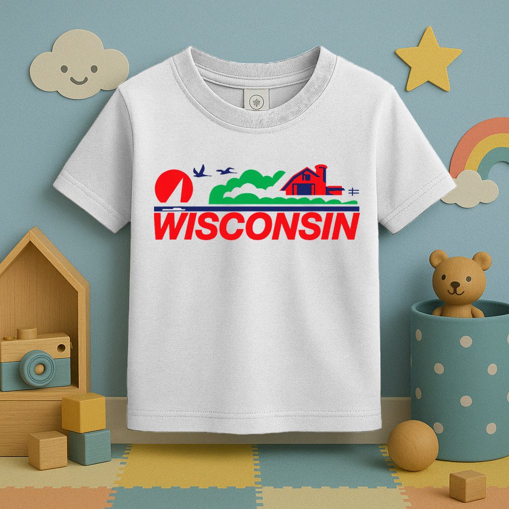 Wisconsin License Plate Toddler T-Shirt