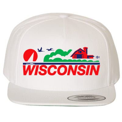 Wisconsin License Plate Wool Snapback Cap