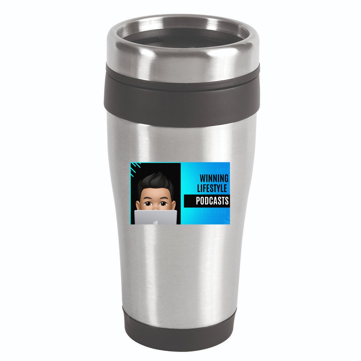 Winning Lifestyle Podcasts Sweat 16oz Travel Tumbler