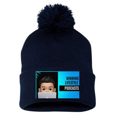 Winning Lifestyle Podcasts Sweat Pom Pom 12in Knit Beanie