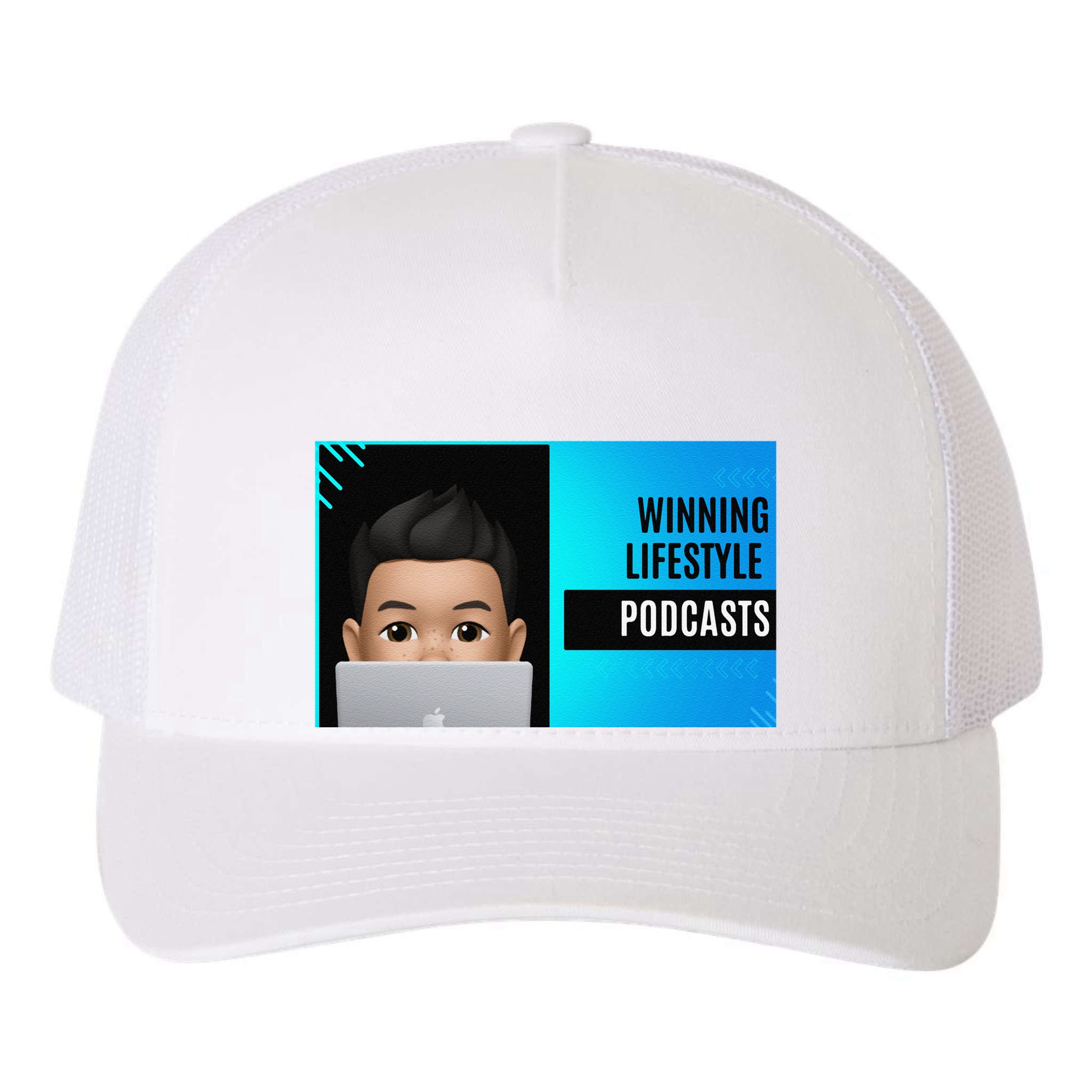 Winning Lifestyle Podcasts Sweat Yupoong Adult 5-Panel Trucker Hat