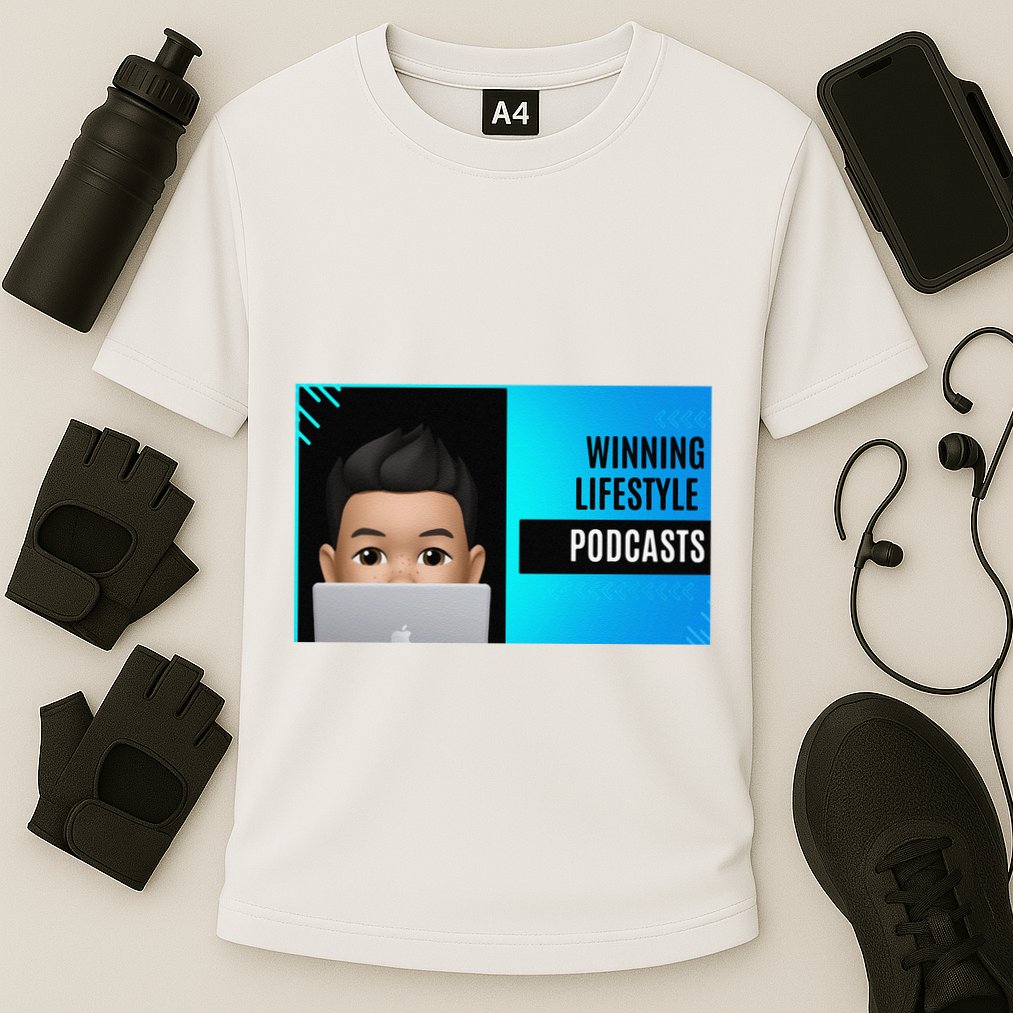 Winning Lifestyle Podcasts Sweat Cooling Performance Crew T-Shirt