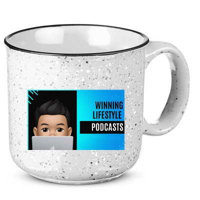 Winning Lifestyle Podcasts Sweat 15oz Campfire Ceramic Mug