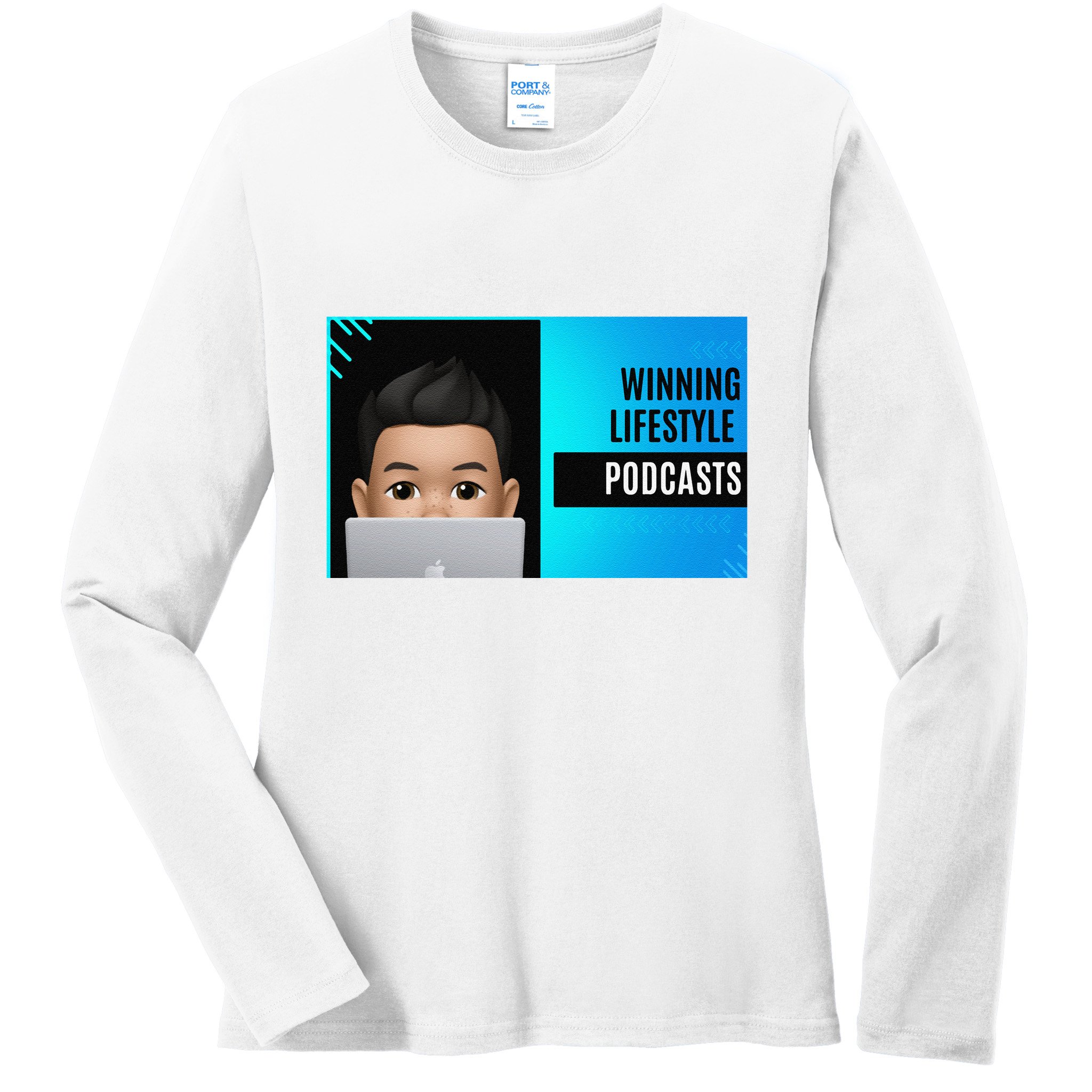 Winning Lifestyle Podcasts Sweat Ladies Long Sleeve Shirt