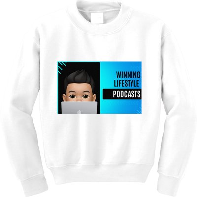 Winning Lifestyle Podcasts Sweat Kids Sweatshirt