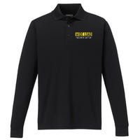 Wide Load Pass With Caution Funny Oversized Load Sign Performance Long Sleeve Polo