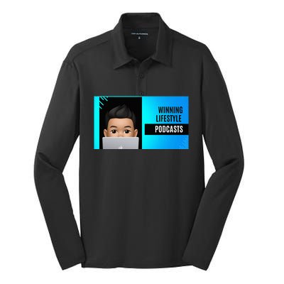 Winning Lifestyle Podcasts Silk Touch Performance Long Sleeve Polo