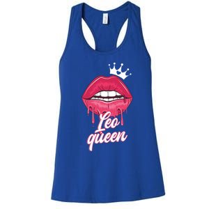 Wo Leo Queen Leo Zodiac Sign Meaningful Gift Women's Racerback Tank