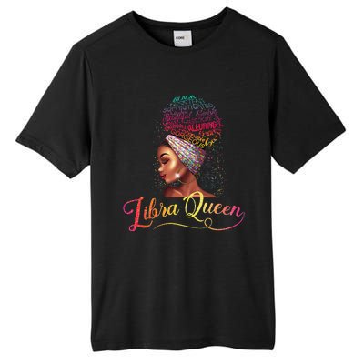 Wo Libra Queen Afro Wo September October Melanin Birthday Tall Fusion ChromaSoft Performance T-Shirt