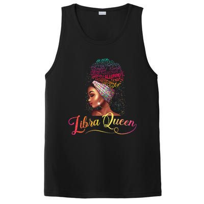 Wo Libra Queen Afro Wo September October Melanin Birthday PosiCharge Competitor Tank