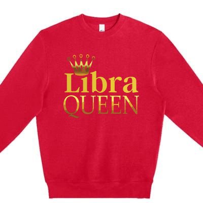 Womens Libra Queen Premium Crewneck Sweatshirt