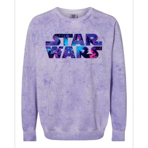 Wars Logo Retro 90s Twinkling Stars Colorblast Crewneck Sweatshirt