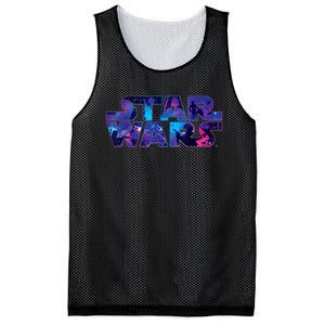 Wars Logo Retro 90s Twinkling Stars Mesh Reversible Basketball Jersey Tank