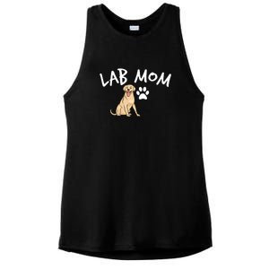 Womens Labrador Retriever Lab Mom Dog Puppy Pet Lover Gift Ladies PosiCharge Tri-Blend Wicking Tank