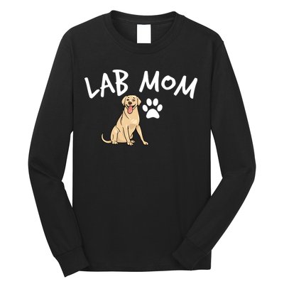 Womens Labrador Retriever Lab Mom Dog Puppy Pet Lover Gift Long Sleeve Shirt