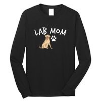 Womens Labrador Retriever Lab Mom Dog Puppy Pet Lover Gift Long Sleeve Shirt