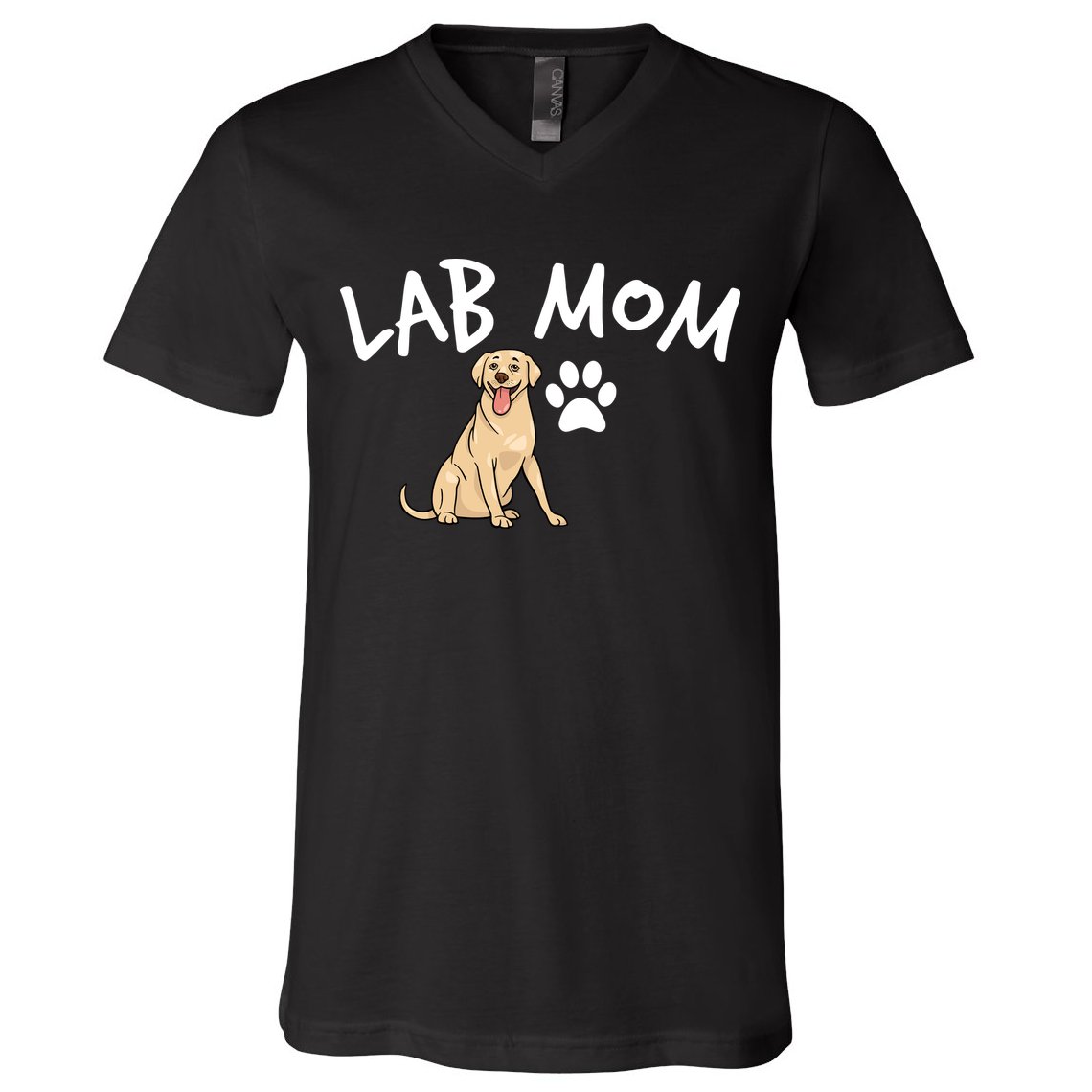 Womens Labrador Retriever Lab Mom Dog Puppy Pet Lover Gift V-Neck T-Shirt