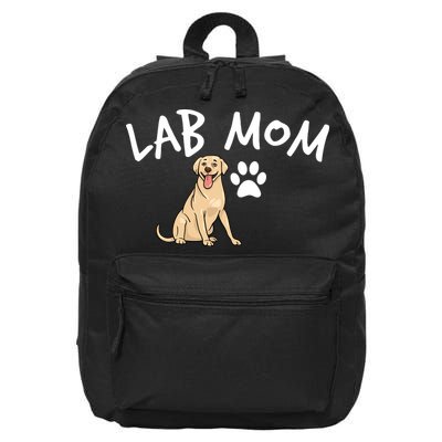 Womens Labrador Retriever Lab Mom Dog Puppy Pet Lover Gift 16 in Basic Backpack