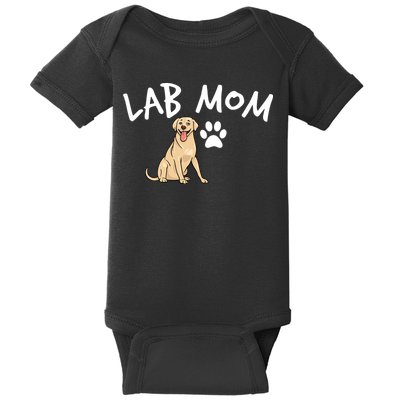 Womens Labrador Retriever Lab Mom Dog Puppy Pet Lover Gift Baby Bodysuit
