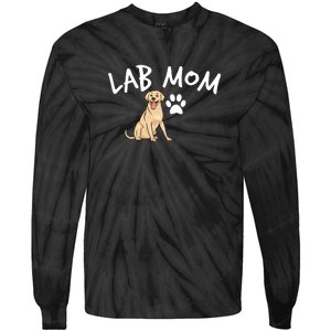 Womens Labrador Retriever Lab Mom Dog Puppy Pet Lover Gift Tie-Dye Long Sleeve Shirt