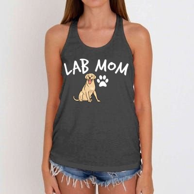 Womens Labrador Retriever Lab Mom Dog Puppy Pet Lover Gift Women's Knotted Racerback Tank