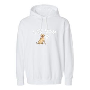 Womens Labrador Retriever Lab Mom Dog Puppy Pet Lover Gift Garment-Dyed Fleece Hoodie