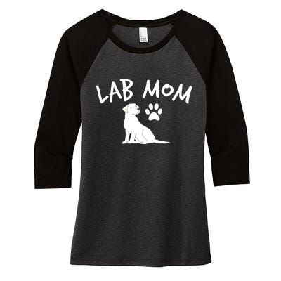 Womens Labrador Retriever Lab Mom Dog Puppy Pet Lover Gift Women's Tri-Blend 3/4-Sleeve Raglan Shirt