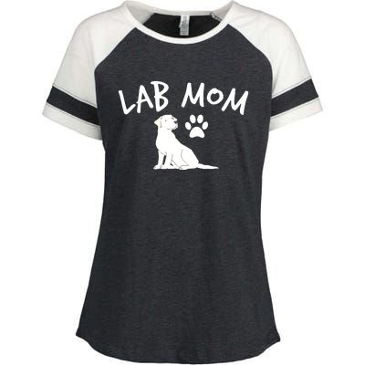 Womens Labrador Retriever Lab Mom Dog Puppy Pet Lover Gift Enza Ladies Jersey Colorblock Tee