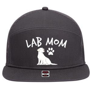 Womens Labrador Retriever Lab Mom Dog Puppy Pet Lover Gift 7 Panel Mesh Trucker Snapback Hat