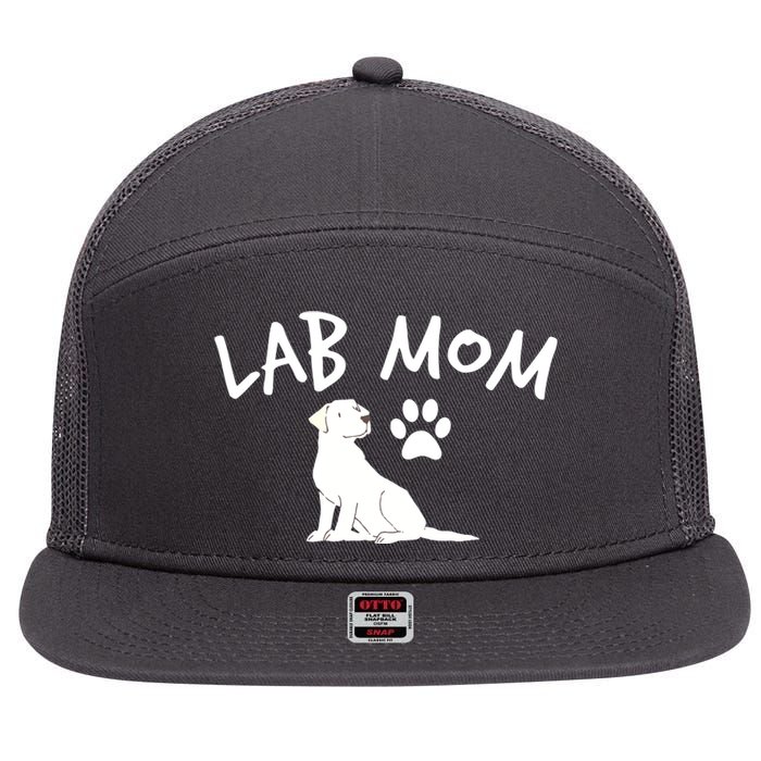 Womens Labrador Retriever Lab Mom Dog Puppy Pet Lover Gift 7 Panel Mesh Trucker Snapback Hat