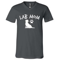 Womens Labrador Retriever Lab Mom Dog Puppy Pet Lover Gift V-Neck T-Shirt