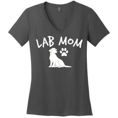 Womens Labrador Retriever Lab Mom Dog Puppy Pet Lover Gift Women's V-Neck T-Shirt