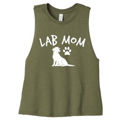 Womens Labrador Retriever Lab Mom Dog Puppy Pet Lover Gift Women's Racerback Cropped Tank