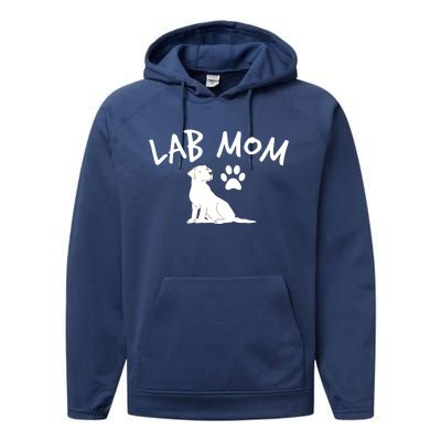 Womens Labrador Retriever Lab Mom Dog Puppy Pet Lover Gift Performance Fleece Hoodie