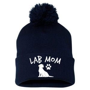 Womens Labrador Retriever Lab Mom Dog Puppy Pet Lover Gift Pom Pom 12in Knit Beanie