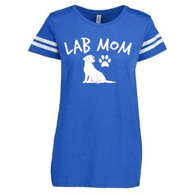 Womens Labrador Retriever Lab Mom Dog Puppy Pet Lover Gift Enza Ladies Jersey Football T-Shirt